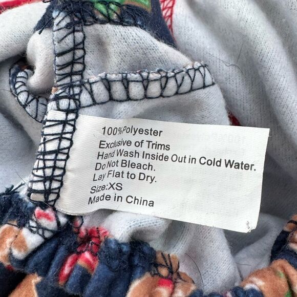 Pup Crew Gingerbread & Hot Cocoa Print Knit Pet Pajamas XS NWOT - Picture 7 of 7